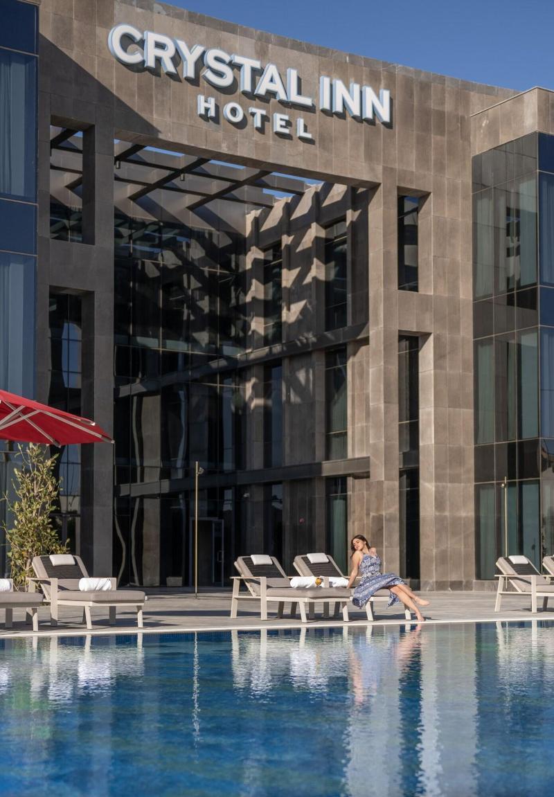 Crystal Inn Hotel - Alamein (Adults Only) El Alamein Ngoại thất bức ảnh The hotel's pool